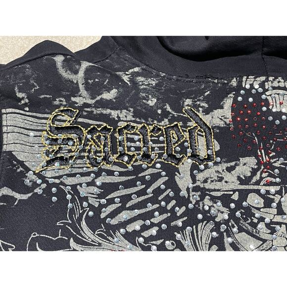 Vintage Y2K Sacred Cult Womens Hoodies Size Small Rhinestones - Picture 9 of 10